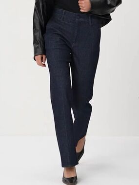Uniqlo Slim Flare Trouser Jean - Size Large - Hemmed to petite length 28”